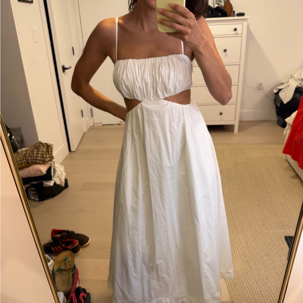 Abercrombie & Fitch White Cutout Maxi Dress - Picture 1 of 3